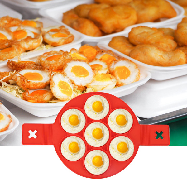 2 st silikon non-stick ägg pannkaka form för DIY kök bakning matlagning tillbehör