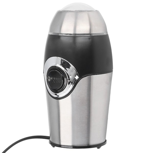 Hjem Liten kaffekvern Elektrisk kaffebønne-kvern med blad i rustfritt stål for urter Pepperkorn EU 220V Svart