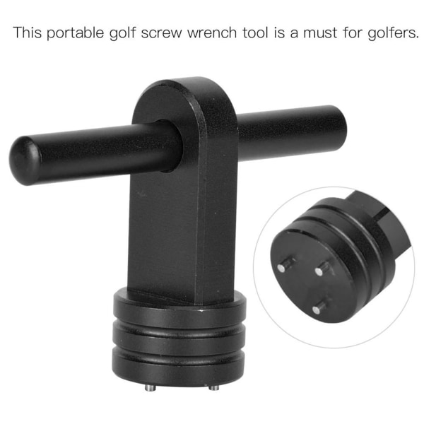 Aluminiumlegering Golf Putter Vikt Skiftnyckel Skruvar Skiftverktyg för golfklubb träningstillbehör Svart