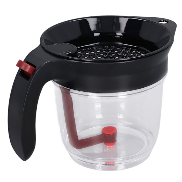 Fettseparator 1000ml multifunksjonell rask separering Varmebestandig BPA-fri holdbar ABS bærbar sausseparator