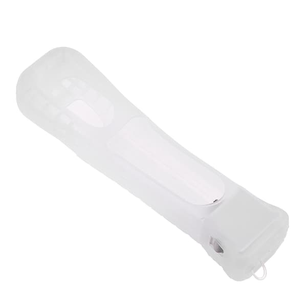 MotionPlus-sensoradapter för Nintendo Wii-fjärrkontroll - vitt silikonfodral