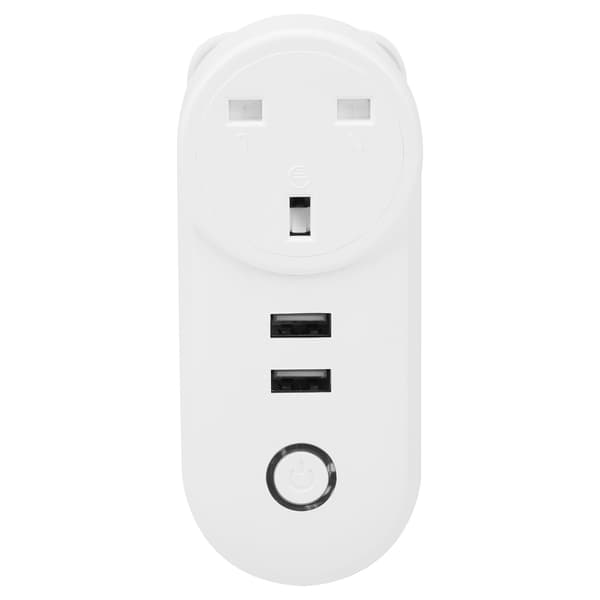 WiFi Smart Plug Strømuttak Trådløs Timer Fjernkontroll LSPA2 UK Plug 100‑240VAC