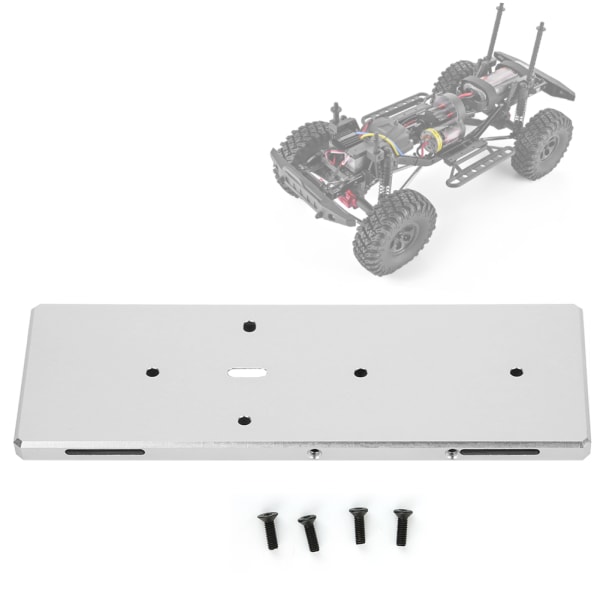 RC-batterikasse med skruveudskiftningstilbehør Passer til RGT EX86100 1/10 RC-bil Sølv 680022S