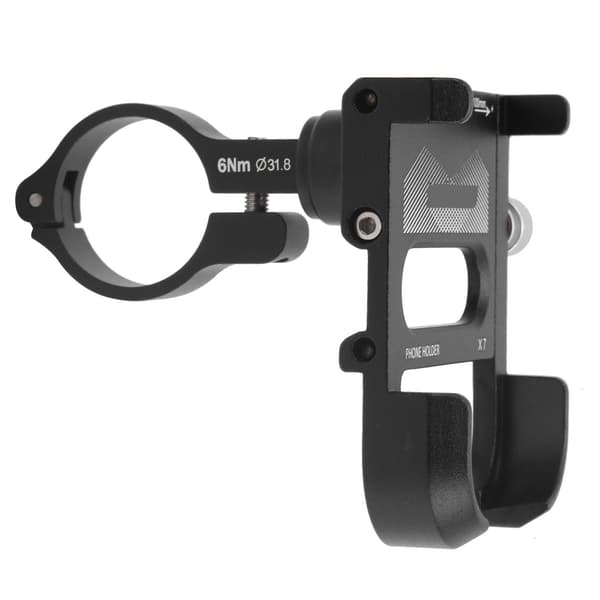 360° Rotation Mobiltelefon Stativ Navigation Holder Montering Styr til Cykel Motorcykel Sort