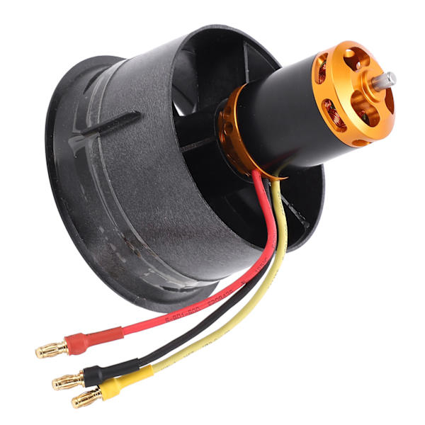 QXMotor 64 mm EDF-set 28222400KV borstlös motor med 12 blad kanalfläkt för RC-flygplan