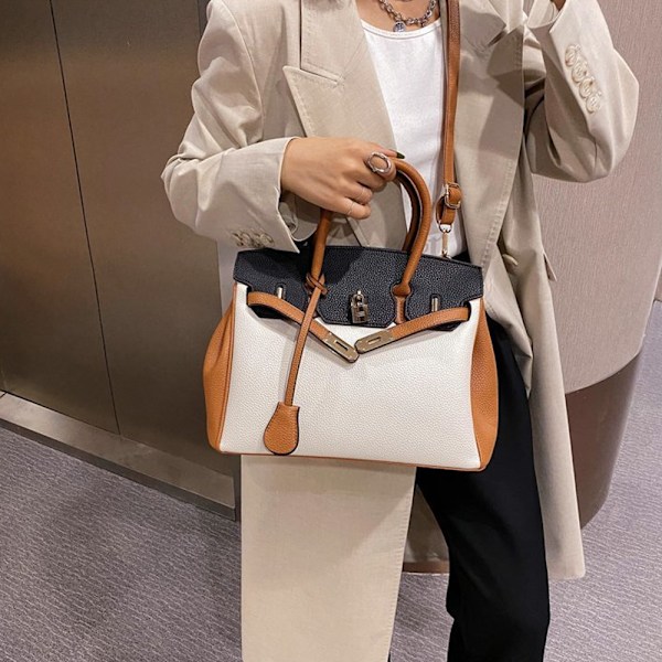 Stiligg Tote Bag i Brun - Romslig Design Perfekt for Kvinner Brown