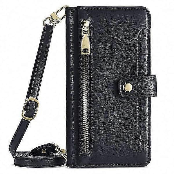 Galaxy S25 5G Plånboksfodral med dragkedja Black