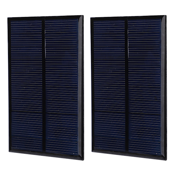 2 stk. Mini solpanel epoxy strømmodul batteri polysilicium industritilbehør 5V 500MA