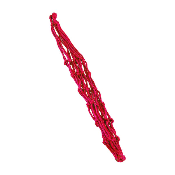 Chicken Vegetable String Large Space Fruit Holder Poultry Feeding Net Bag with Hook for Duck Geese Red