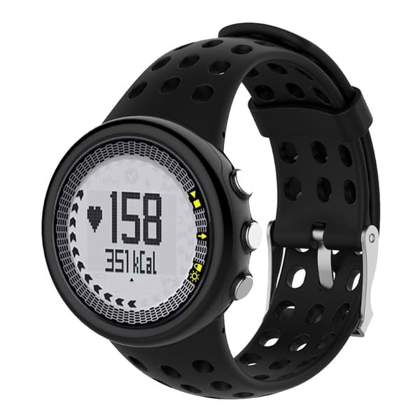 Silikone Smartwatch Rem til Suunto M1 M2 M4 M5 - Sort