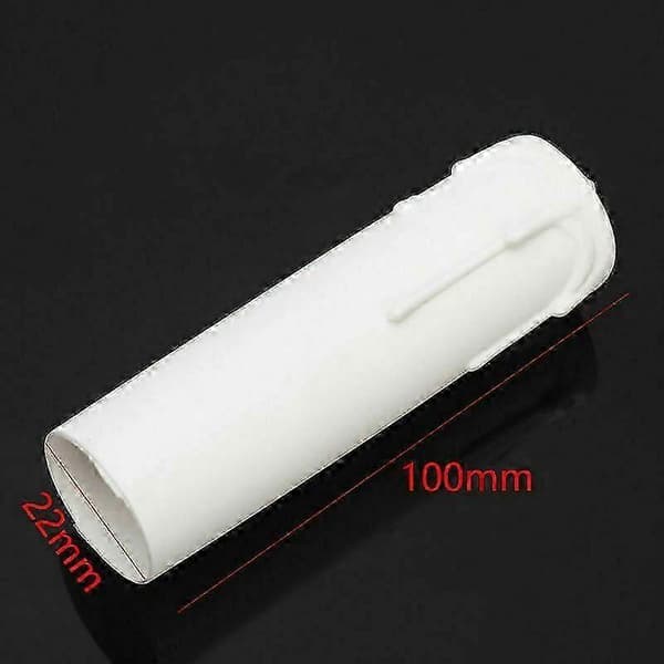 5 stk 22 mm hvite plastkandelaber lysestaker deksel 25-26 mm