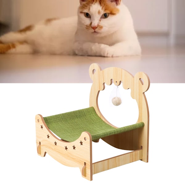 Kattsäng Multipurpose All Seasons Universal Hängande Design Stort utrymme Träsäng för husdjur för inomhus L