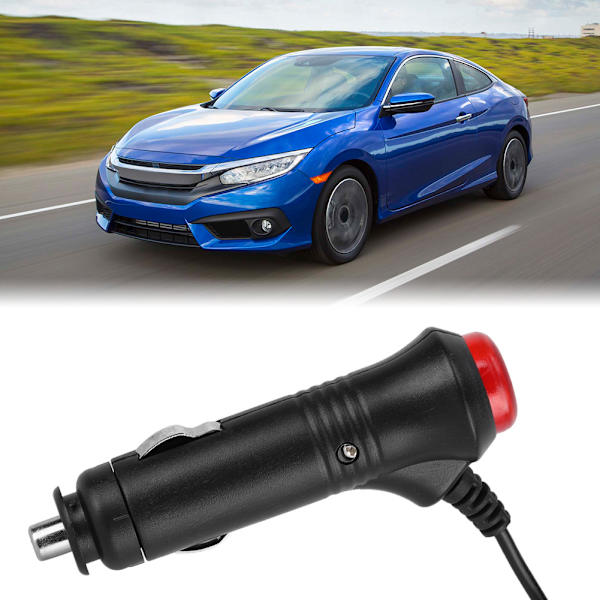 12V 24V Car Motorcycle Cigarette Lighter Socket Adapter Cable with ON Off Switch Fuse