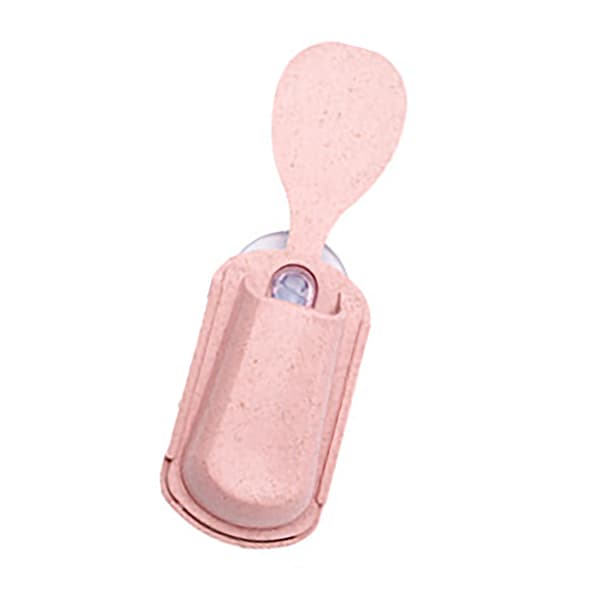 Multifunctional Kitchen Rice Scoop Storage Rack Rice Cooker Side Spoon Holder Kitchen Utensils Pink