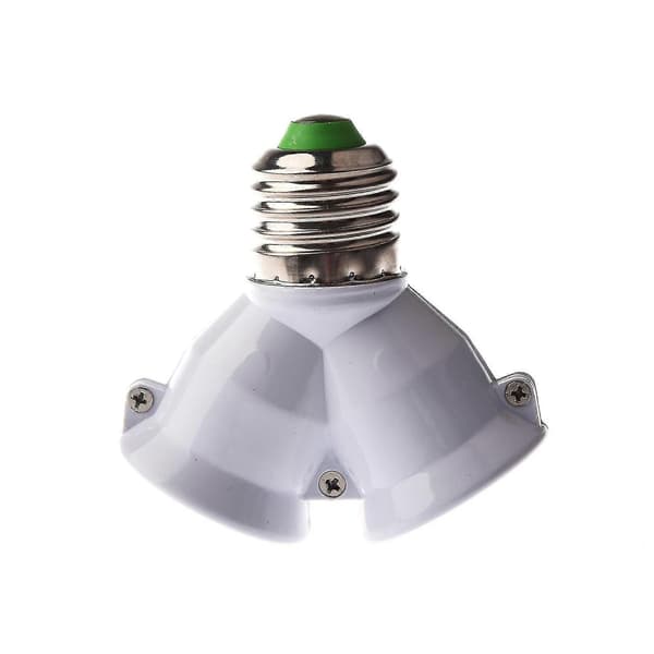 3x E27 1 til 2 E27 LED-pæreadapter til lampe, split-splitterfatning