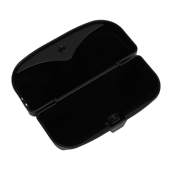 Multifunktionel bil solbrillerholder Bil Solskærm Solbrilleretui Holder Briller Organizer Box med klemme Sort