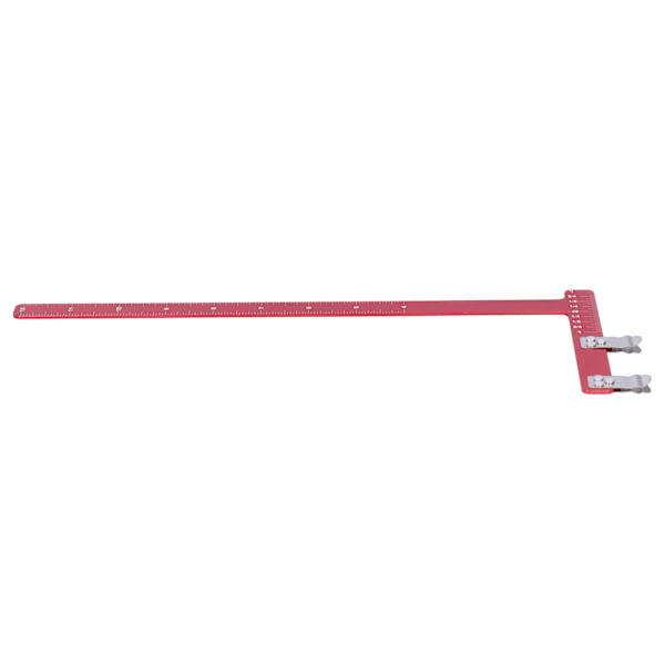 Pilbågslinjal i Aluminiumlegering L-formad Bågmätverktyg för Recurve/Compound Båge Röd