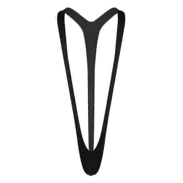 Fluorescerande stretchig Mankini Herrbadkläder Orange One Size