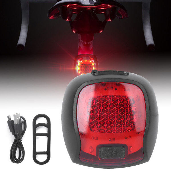 Cykelbaglygte USB-opladning Mountainbike Advarsel Baglygte Rideudstyr