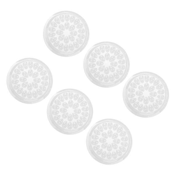50 stk Engangs Øjenvippelimholdere Transparent Plast Øjenvippeforlængelseslim Stativ Pad