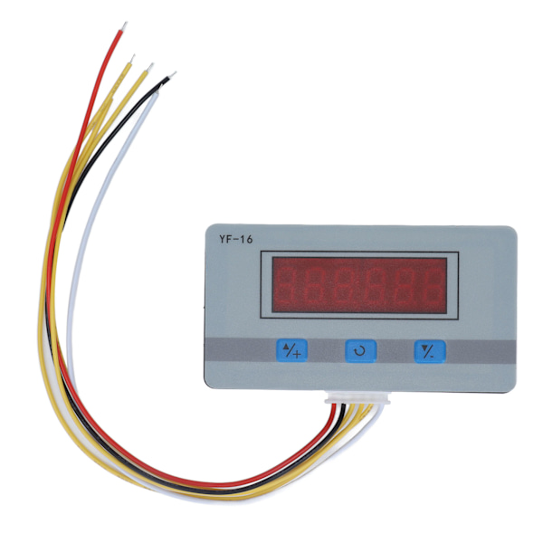 Digital Tæller 1‑999999 Automatisk Registrering Tally 5‑24V YF‑16 til industriel styring