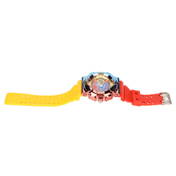 Kvartsur Gradient Vandafvisende Let Langvarig Tid Præcis Mode Sport Armbåndsur Rød Top Gul Bund