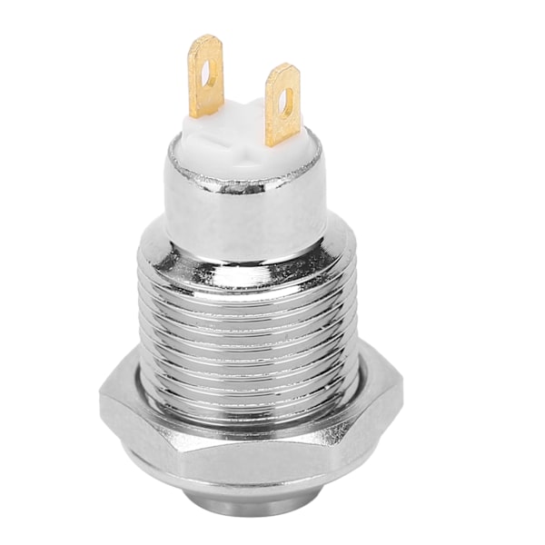 10mm Trykknap Startkontakt Rustfrit Stål Vandafvisende Momentan Trykknap 3V