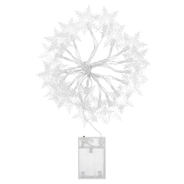 3 meter snefnugformede lyskæder LED julelys til hjemmet gardin fest Ferie dekoration Hvid lys