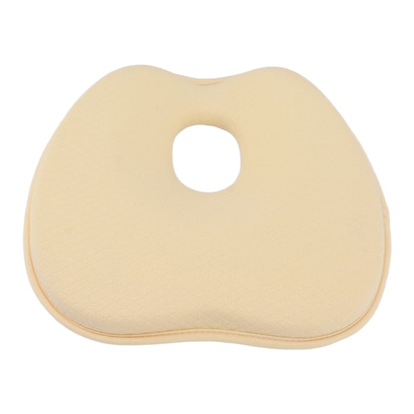 Baby Head Shaping Kudde Korrigering Flat Head Spänst Memory Foam Nyfödd sovkudde för barnvagnar Sängar Gul