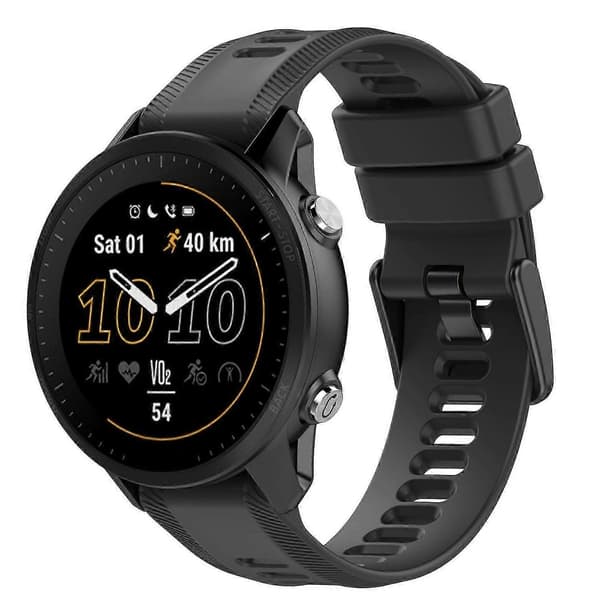 Silikone armbånd Kompatibel med Garmin Instinct Black