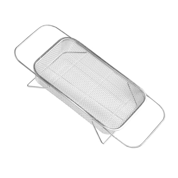 Infällbart avloppsställ i rostfritt stål Expanderbart handfat Torkställ för hushållsdiskbänk M 29,5x21,5 cm