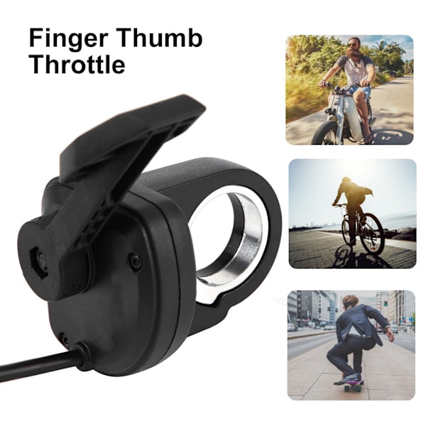 Finger tumgas Ergonomisk design 20-22 mm DIA-styre för elcykelskoter (höger)