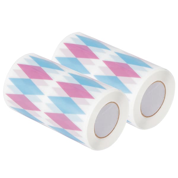 2st Mousse Edge Wrapping Tape Cake Collar Surrounding Wrap Bakverktyg 0,08 x 10 meter Diamond Pattern