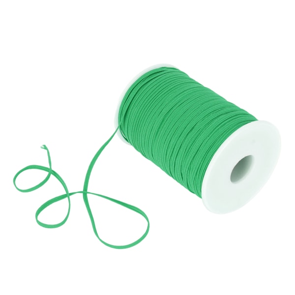 Elastisk Snöre 45 Meter 2.5 mm Bred Mjuk Flexibel Nylon Andningsbar Tvättbar Armbandslina för Hantverk DIY Pärlor Grön