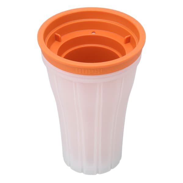 Slushie Maker Cup Quick Frozen 150ml Large Capacity Drink Making with Lid for Summer Orange