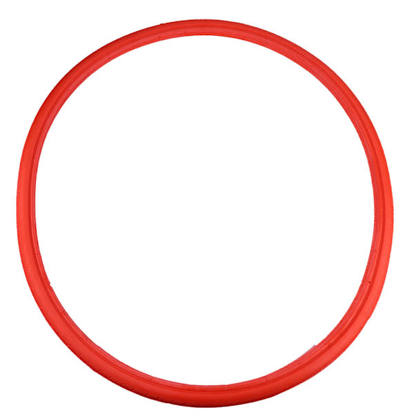 Sykkeldäck Solid Tube Eksplosjonssikkert Dekk Fast Gir 24*1 3/8 Rød
