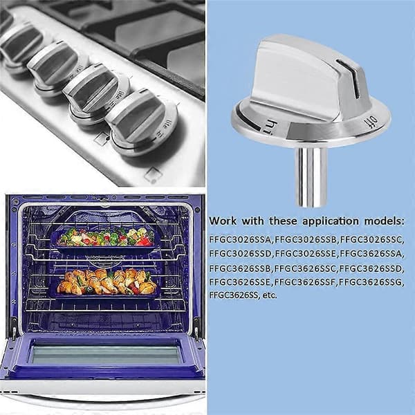 5-pack uppgraderade 5304525746 långa spisknoppar[LD] Silver