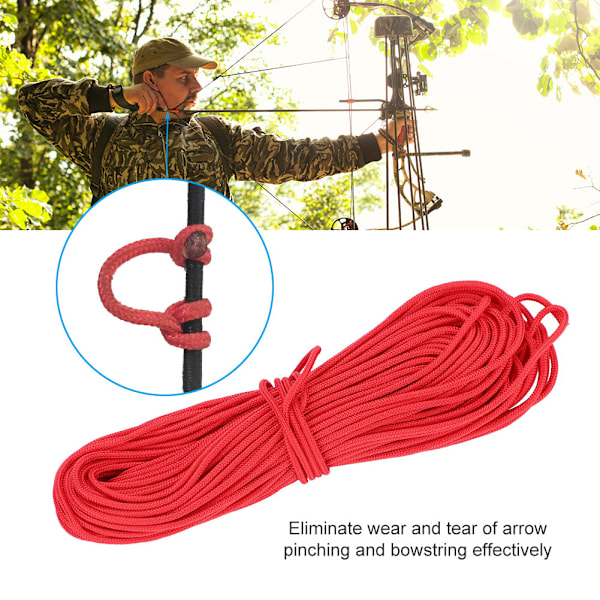 Bueskydning Compound Buesnor Nylon Nock Safe Release D Loop Buesnor Tilbehør Rød