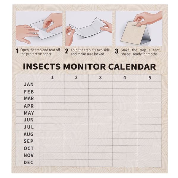 6 Pcs Moth Pest Trap Self-Adhesive Non-Toxic Insect Glue Traps Fly Killer