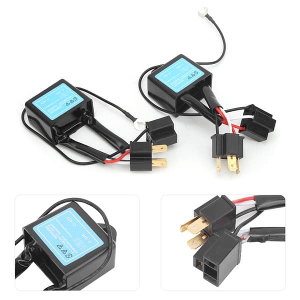 2 stk LED Feilfri Dekoder Frontlys for H4 Polaritetskonverter Anti-Flimmer Feil Eliminering