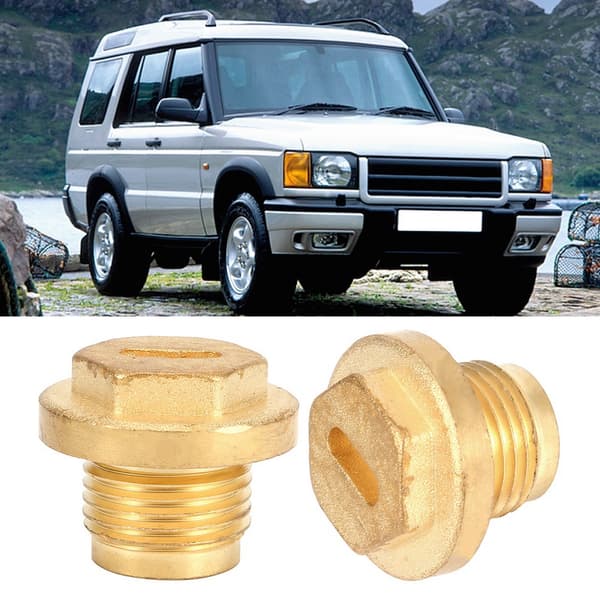 2 stk. Differensial Diff Messing Fyll- og Tappeplugger med Tetningsring Passer for Land Rover Discovery 2