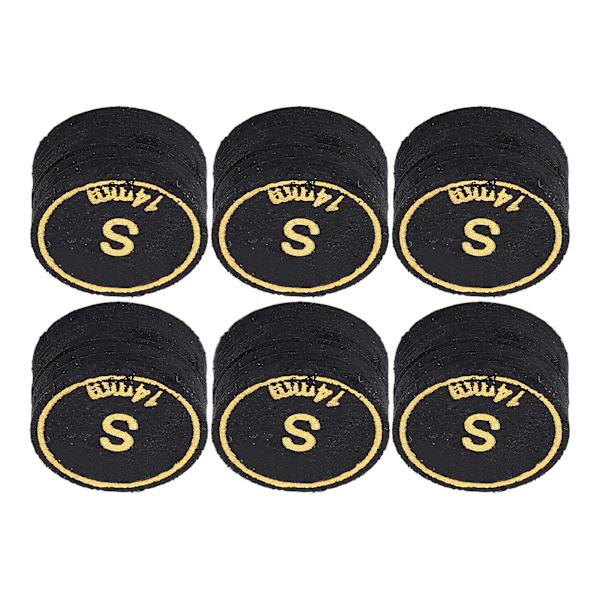 6 kpl Pool Cue -kärjet Ammattimainen Monikerroksinen Biljardi Pool Cue -kärjet Vaihto Pool Cue ja Snooker 14mm S