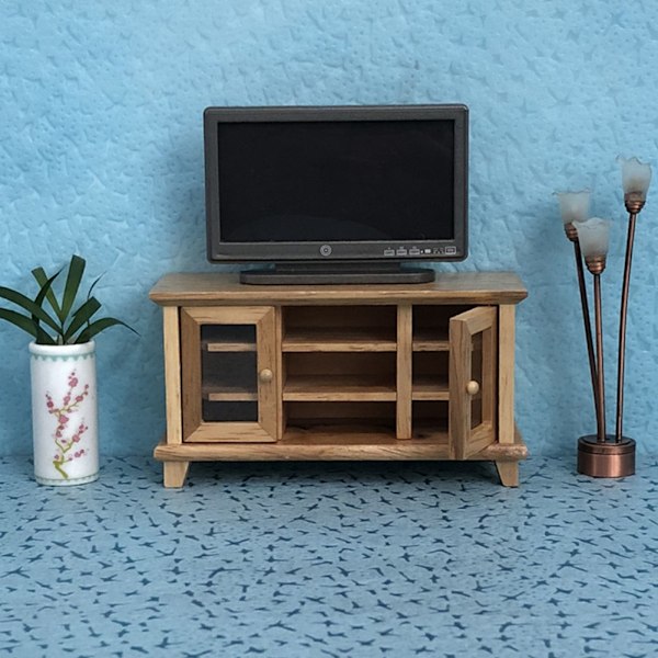 1:12 Moderne Miniatyr LCD-TV Dukkehustilbehør Rommøbler Leke