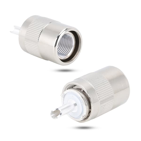 UHF PL-259 han-kontakt til 50 Ohm koaksialkabel (5 stk)