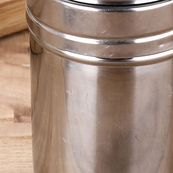 Krydderkrukker i rustfrit stål 410 Ensartet dispensering af rustfrit stål med fortykket bund krydderkrukker til salt sukker krydderi Store