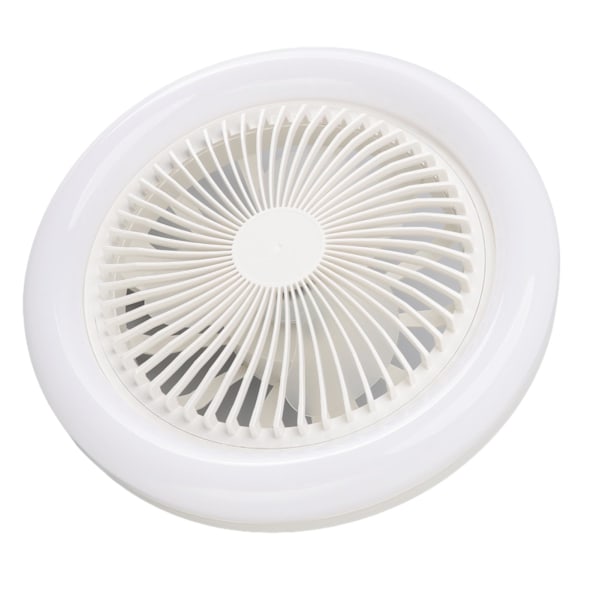 36W takviftelampe 9,8 tommer liten lydløs E27 LED-viftelampe for soverom 86‑265V hvit