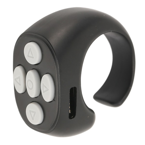 Bluetooth Fjärrkontroll Multi Function Ring Design Trådlös telefon Selfie Shutter for Home Svart