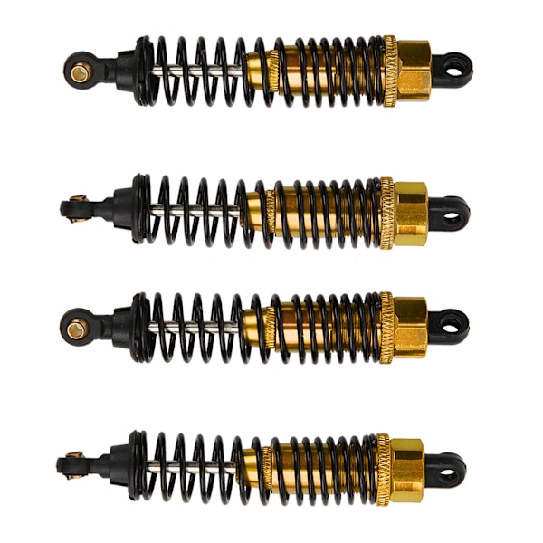 4 stk aluminiumlegering RC støddæmpere tilbehør Passer til HSP 1/10 RC bil (guld)