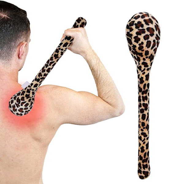 Manuell massage Hammer Stick Portabel rygg Nacke Midja Knock Massager Hälsobevarande Kroppsavslappning (Léopard)