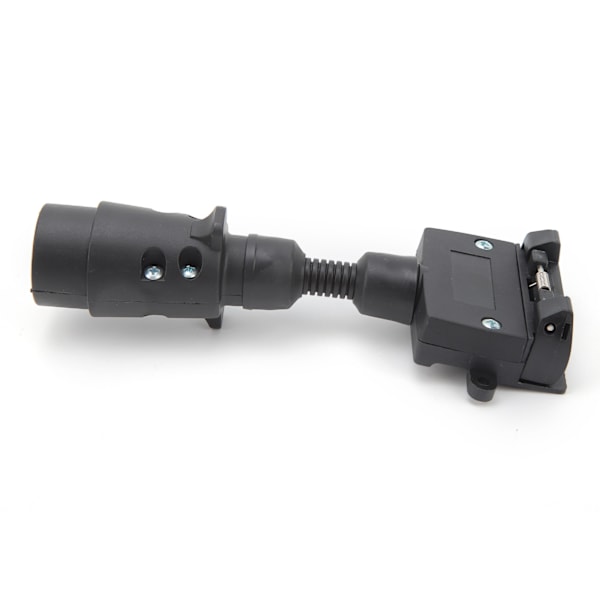 Trailer Adapter 7-polet Rund Han-stik til 7-polet Flad Hun-stik til Campingvogn Båd